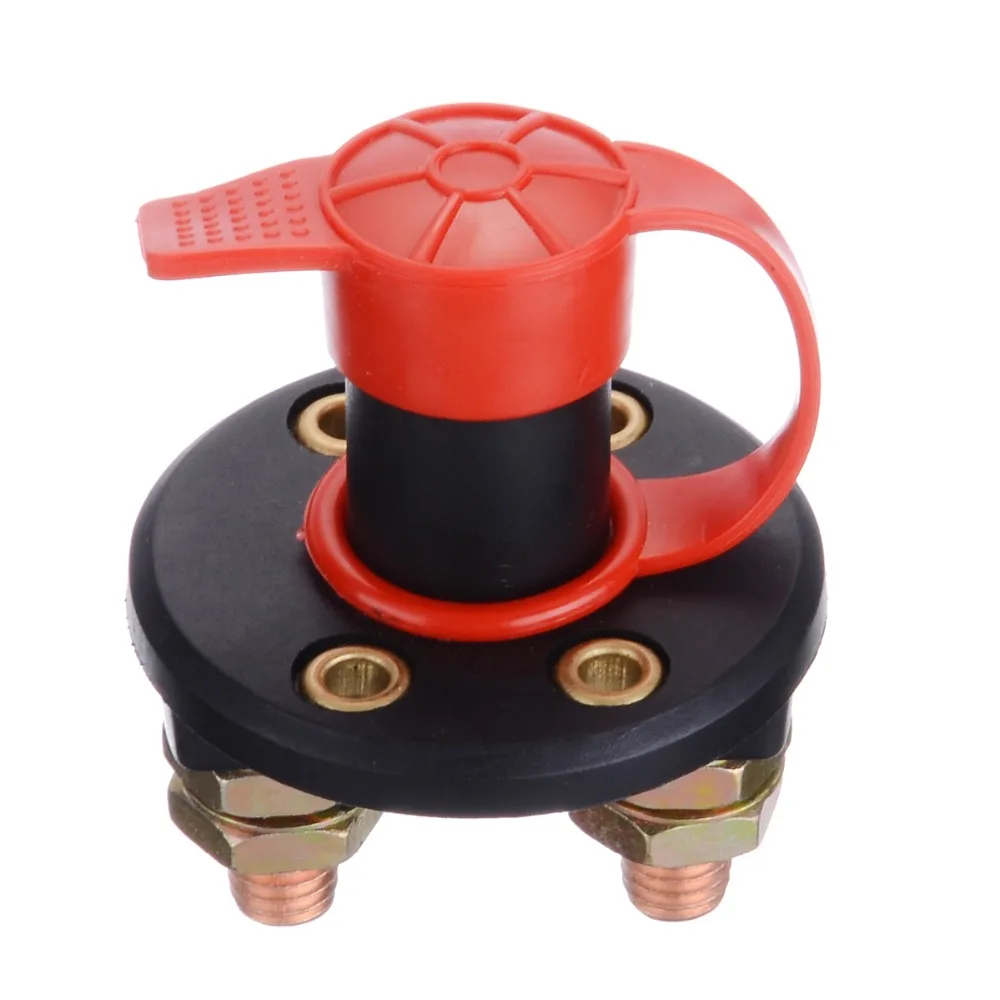 

Copper Battery Disconnect Switch 12V 300A Battery Main Switch Disconnector Boat Car Load Switch With 2 Keys