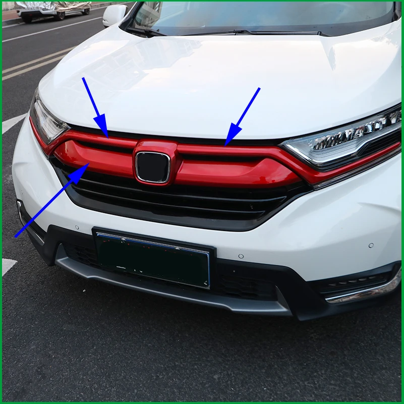 Автомобильный Стайлинг ABS передняя решетка крышка Накладка для Honda CRV CR V 2017 2018