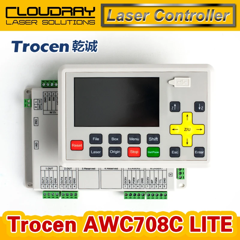 Trocen Anywells AWC708C LITE Co2 Laser Controller System for Laser Cutter Engraver Replace AWC608C