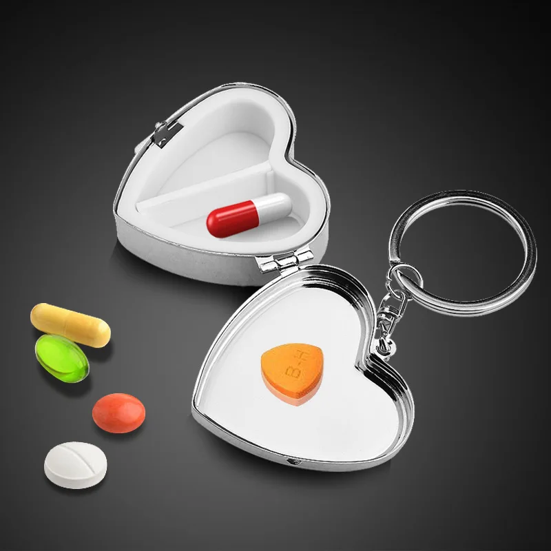 Buy Stainless steel Portable Candy Pill boxes Creative