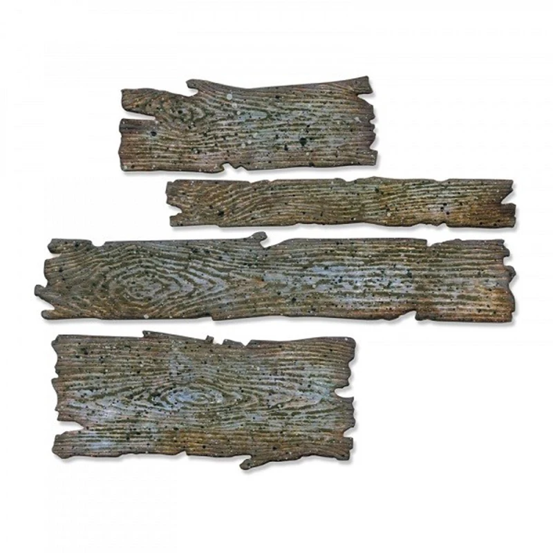 

HamyHo 4pcs Wooden Grain Frame Metal Cutting Dies for DIY Scrapbooking Craft Paper Decorative Cards Embossing Die Cuts