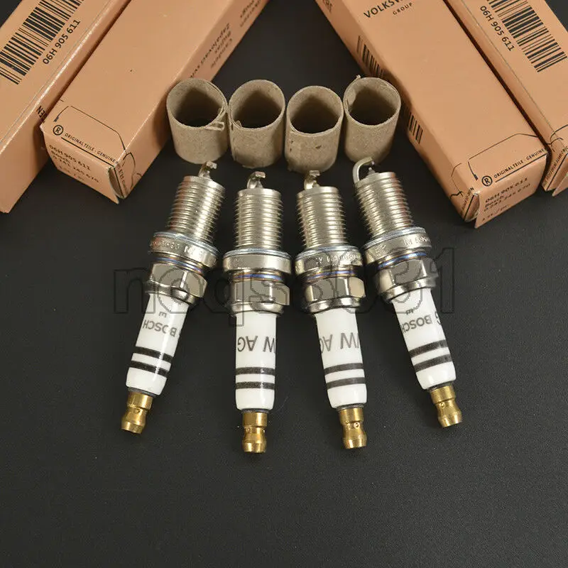 4 шт. новая иридиевая Свеча зажигания для Audi A4 A5 VW Passat 06H905611 PFR7S8EG|Свечи и запальные