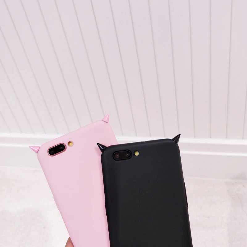 

For Xiaomi Mi 6 5 5S A1 5X Max 2 for Redmi 5 Plus Note 5A 4X 4 4A Cases Note 5 Pro 3S 3D Luxury Devil Horns Cover Silicone Case