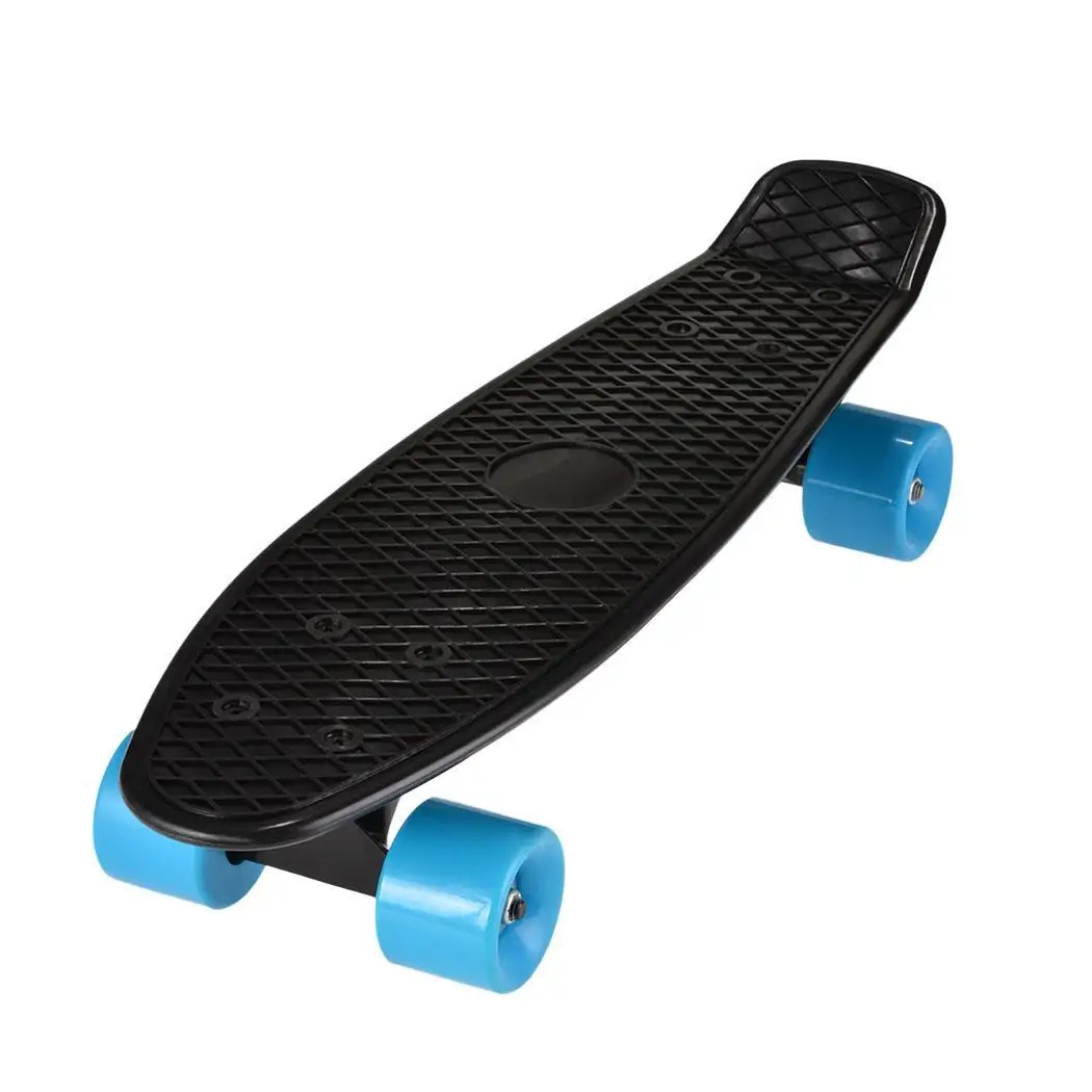 

Black Four-wheel Long Skateboard 22" Retro Mini Skate Fish Long Board Cruiser Longboard Skates Board