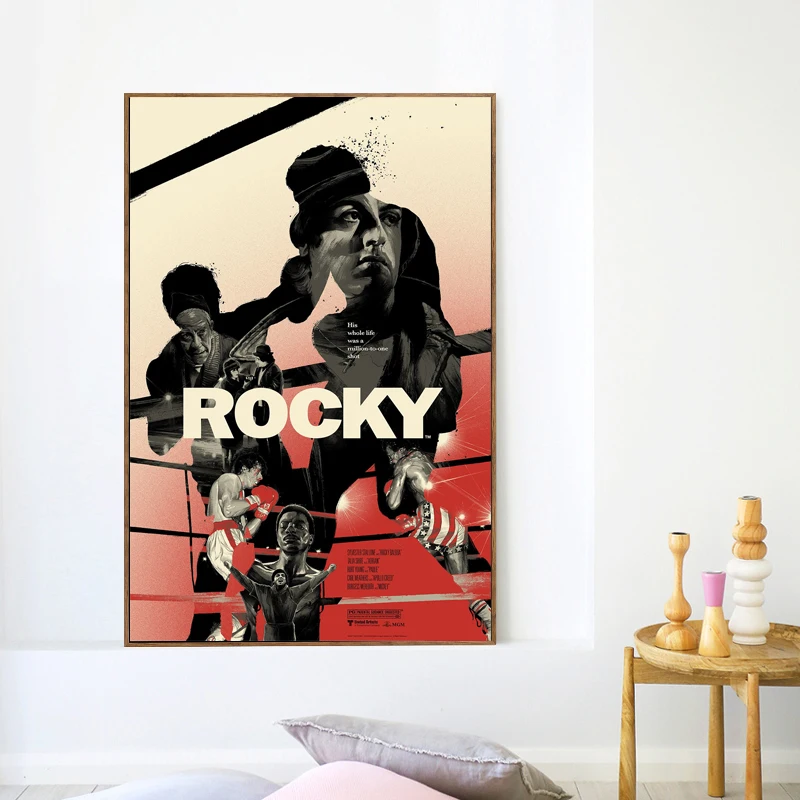 

Movie Rocky Balboa HD Wall Art Canvas Poster And Print Canvas Painting Oil Decorative Picture For Bedroom Home Decor Accessories
