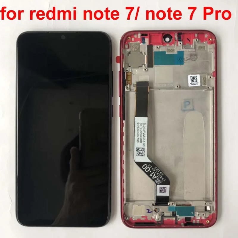 Новинка,, для Xiaomi Redmi Note 7, Note 7 Pro, глобальный экран, сенсорный экран в сборе, ЖК-дигитайзер, запчасти для сенсорного экрана+ рамка