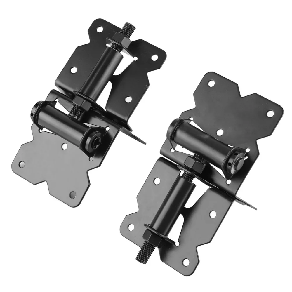 One Pair Carbon Steel Heavy Duty Hinges Fence Garden Gate Hinge PVC