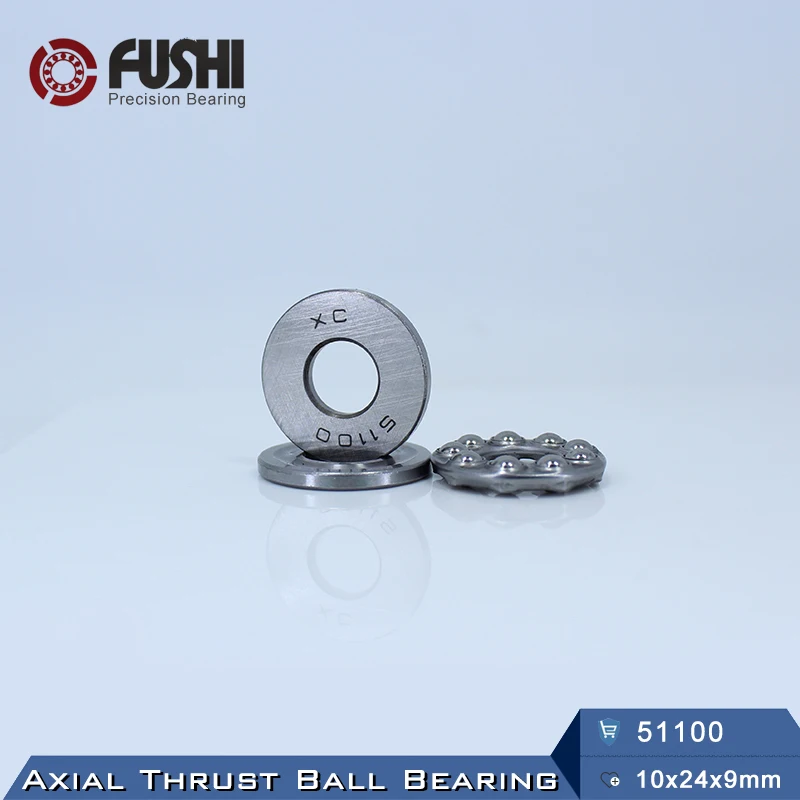 51100 упорный подшипник 10*24*9 мм (8 шт.) ABEC 1 Axial шарикоподшипники 8100|bearing bearing|bearing