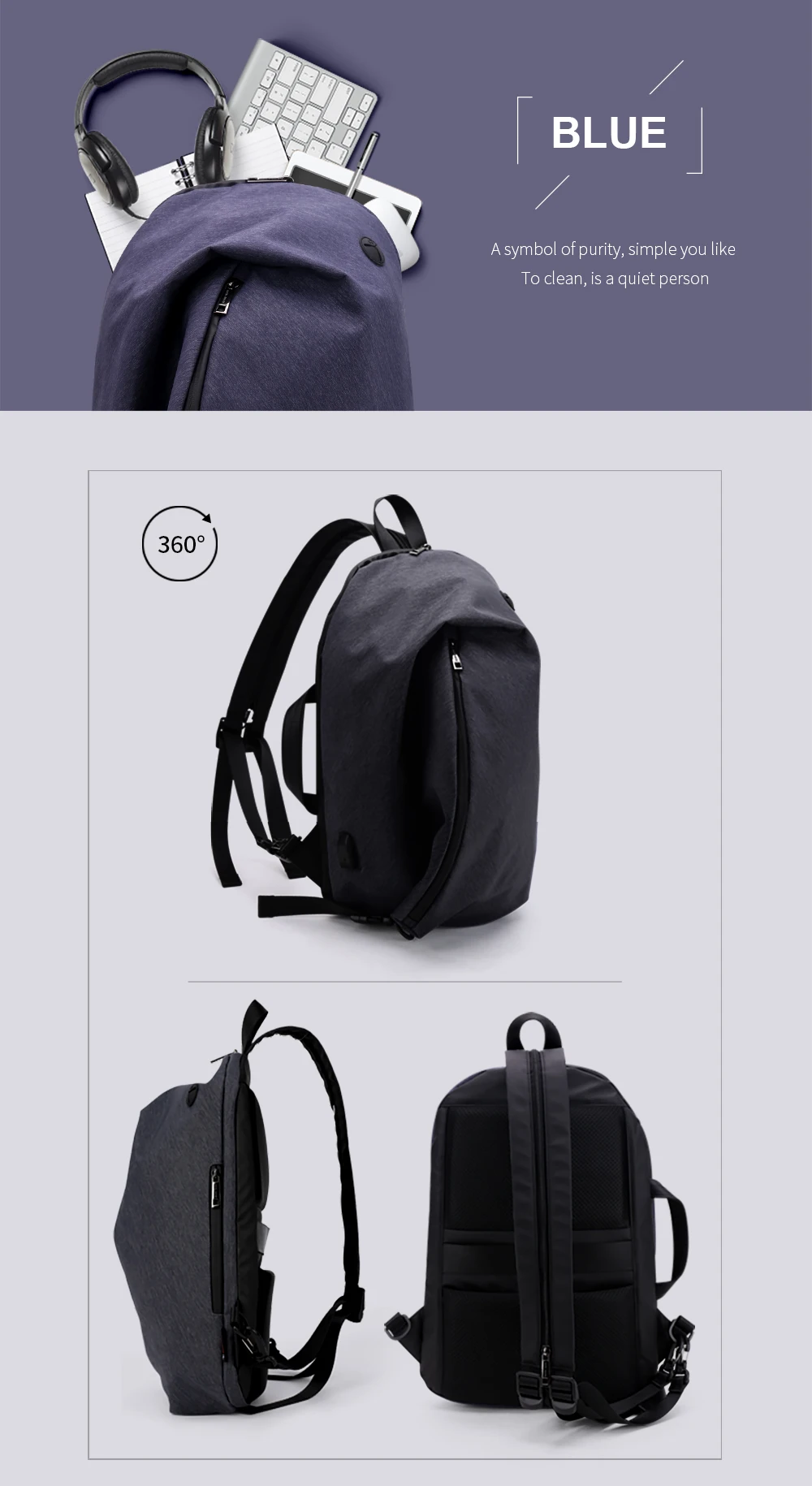 ARCTIC HUNTER винтажный дизайн повседневные три использования сумки через плечо USB зарядка мужская сумка через плечо наплечный рюкзак сумки для мужчин