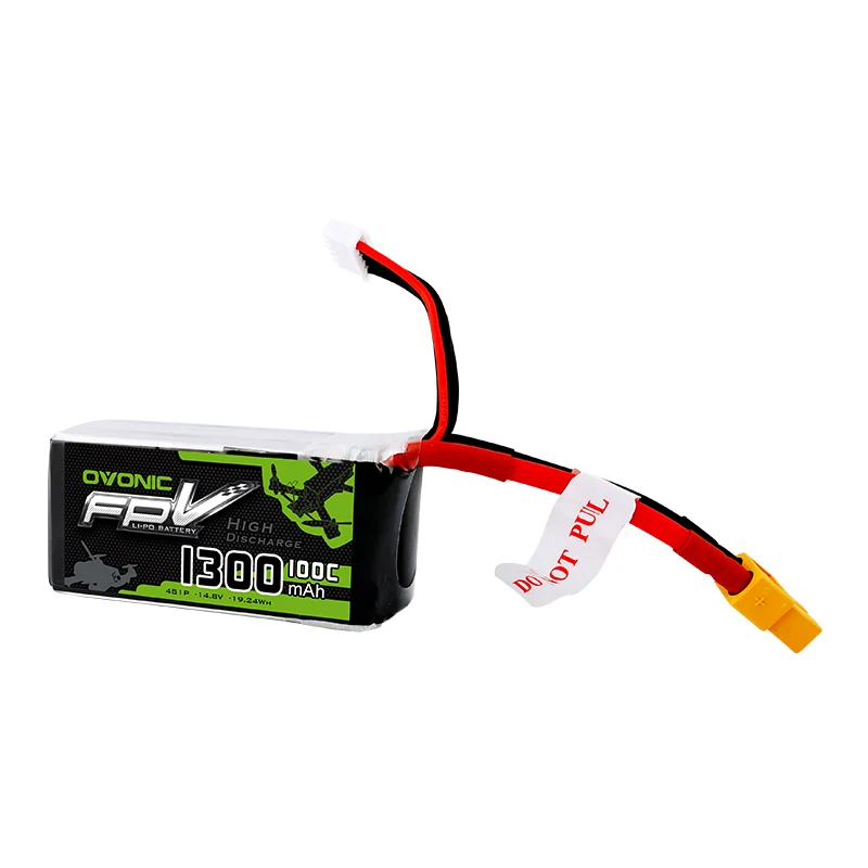 2 упаковки ovoic 1300mAh 100C Max 200C Lipo 4S 14,8 V батарея с разъемом XT60 для 250 FPV рамки RC Дрон Heli Quad Boat