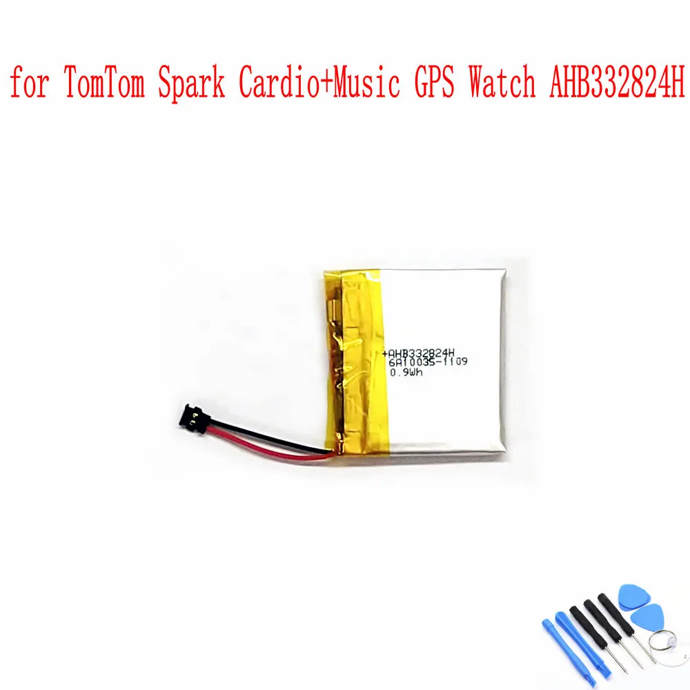 

100% NEW Original AHB332824H 0.9WH battery For TomTom Spark Cardio+Music GPS Watch AHB332824HPS