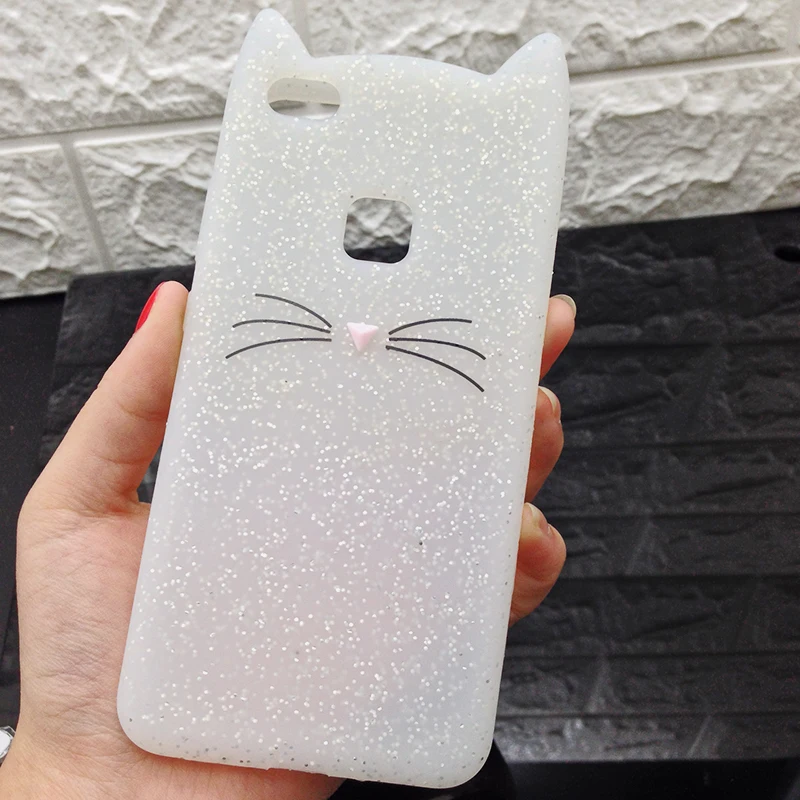 P8 P9 Lite Cat Case for Huawei P9 Lite mini Silicone Phone Cover Y6 pro 2017 Lovely Cats casas 3D Soft Back Mobile Phone Funda (6)