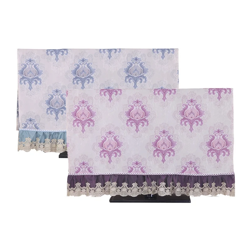 TV Dust proof Protect Wall Hanging Television Cover Lace TV Dust Cover