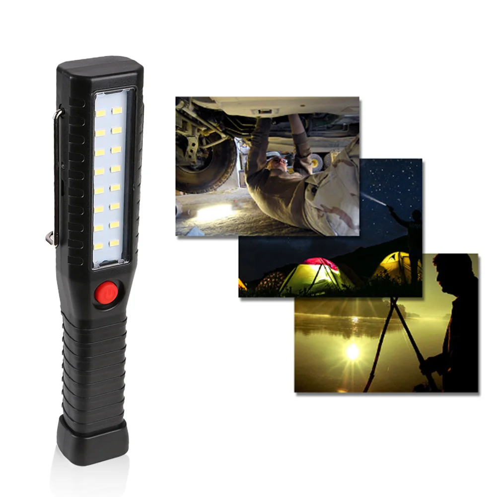 XPE+COB LED Flashlight Torch Work Light Magnetic Folding Lamp USB Rechargeable
