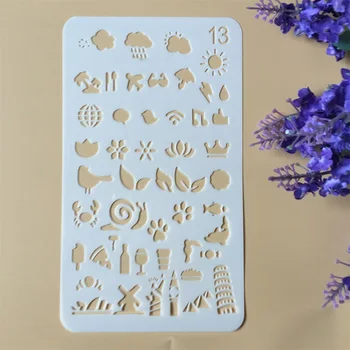 

1X A6 Geometry Flag 13 DIY Craft Layering Stencils Wall Painting Scrapbooking Stamping Embossing Album Paper Card Template