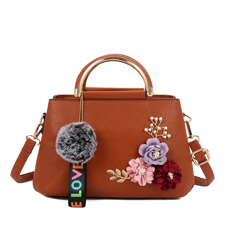 Unishow Designer Simple Sticky Flower Women Handbag Multi-layer Women Shoulder Bags Brand Female Small Women Crossbody Bag