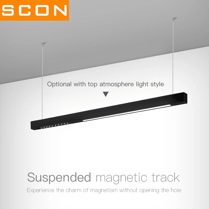 Креативный магнитный держатель лампы Алюминиевый 0,5 м 1 м потолочный встраиваемый подвесной светодиодный светильник с магнитным креплением