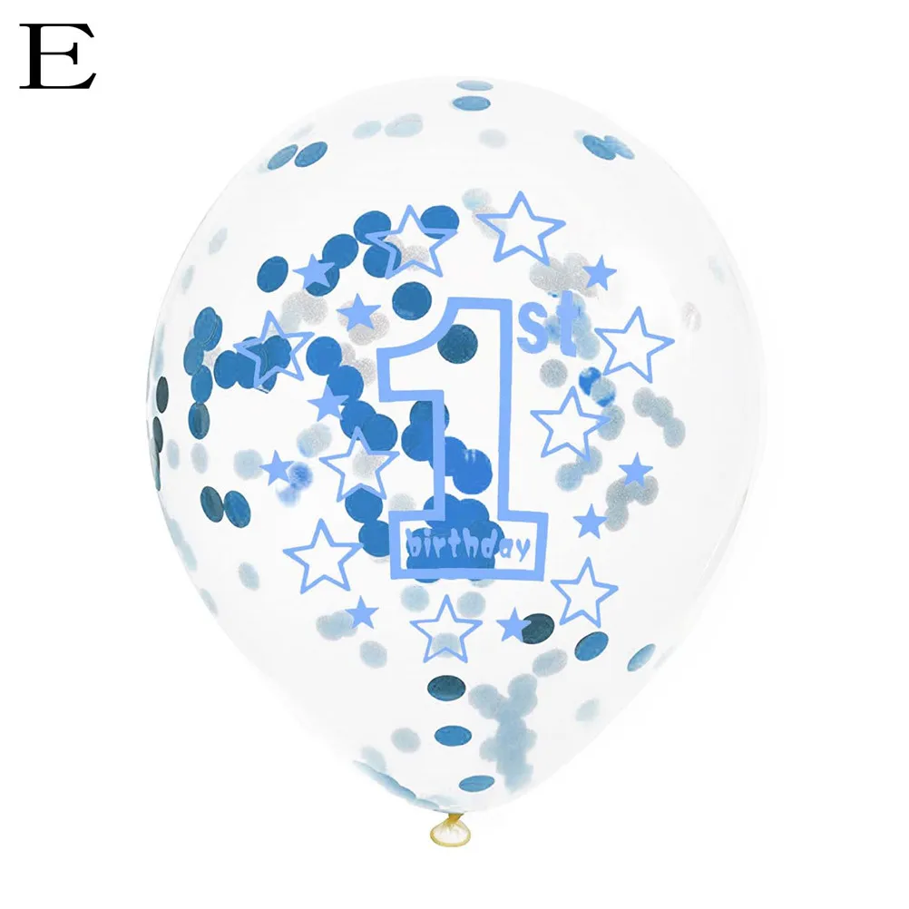 Горячая 30 40 50 день рождения Globos Baby Shower Happy Birthday party украшение для взрослых подарки 12 дюймов Прозрачные Шары с золотыми конфетти латекс