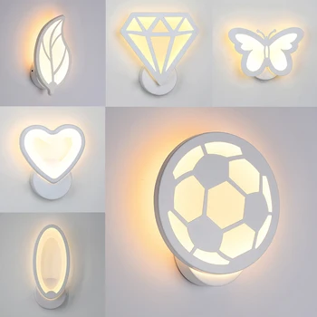 

creative Led wall lamp 1pc 12W LED Acrylic wall light LED wall lamp bedside room bedroom wall lamps arts Postmodern minimalist