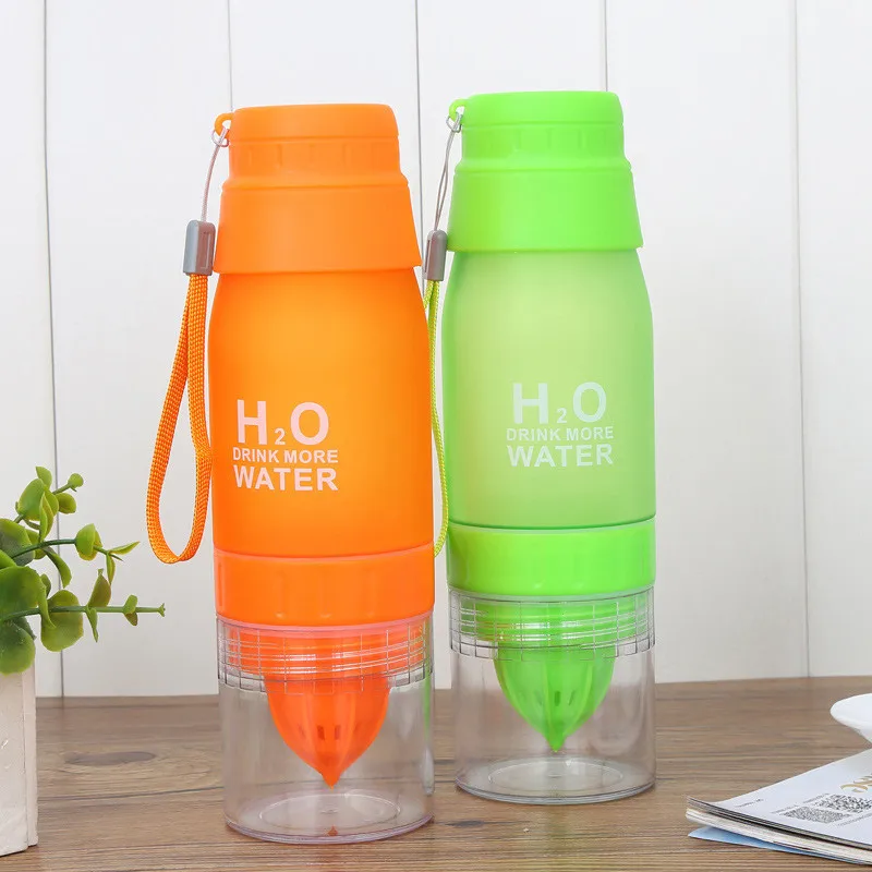 Новинка 650 мл креативная лимонная чашка H2O бутылка для воды для напитков больше воды бутылка для питья велосипеда для путешествий кемпинга на открытом воздухе Йога тренажерный зал