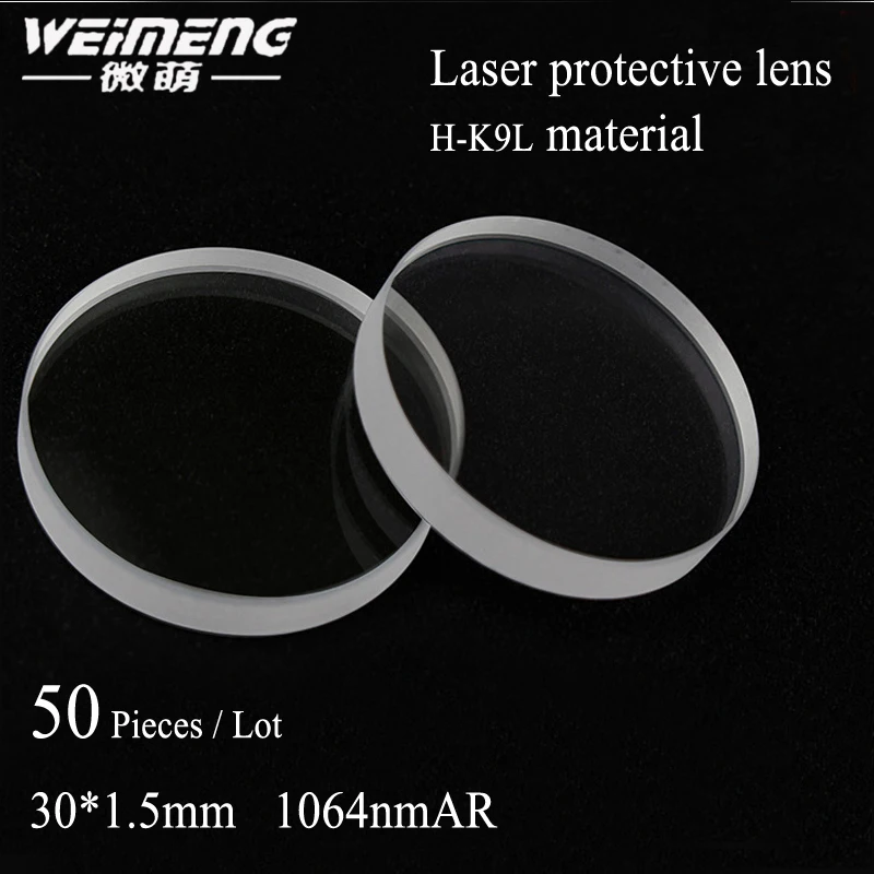 Protetora para Máquina de Corte a Laser Máquina de Solda Weimeng Peças Bolsa 30*1.5mm H-k9l Laser Lens & Window Film 50 –