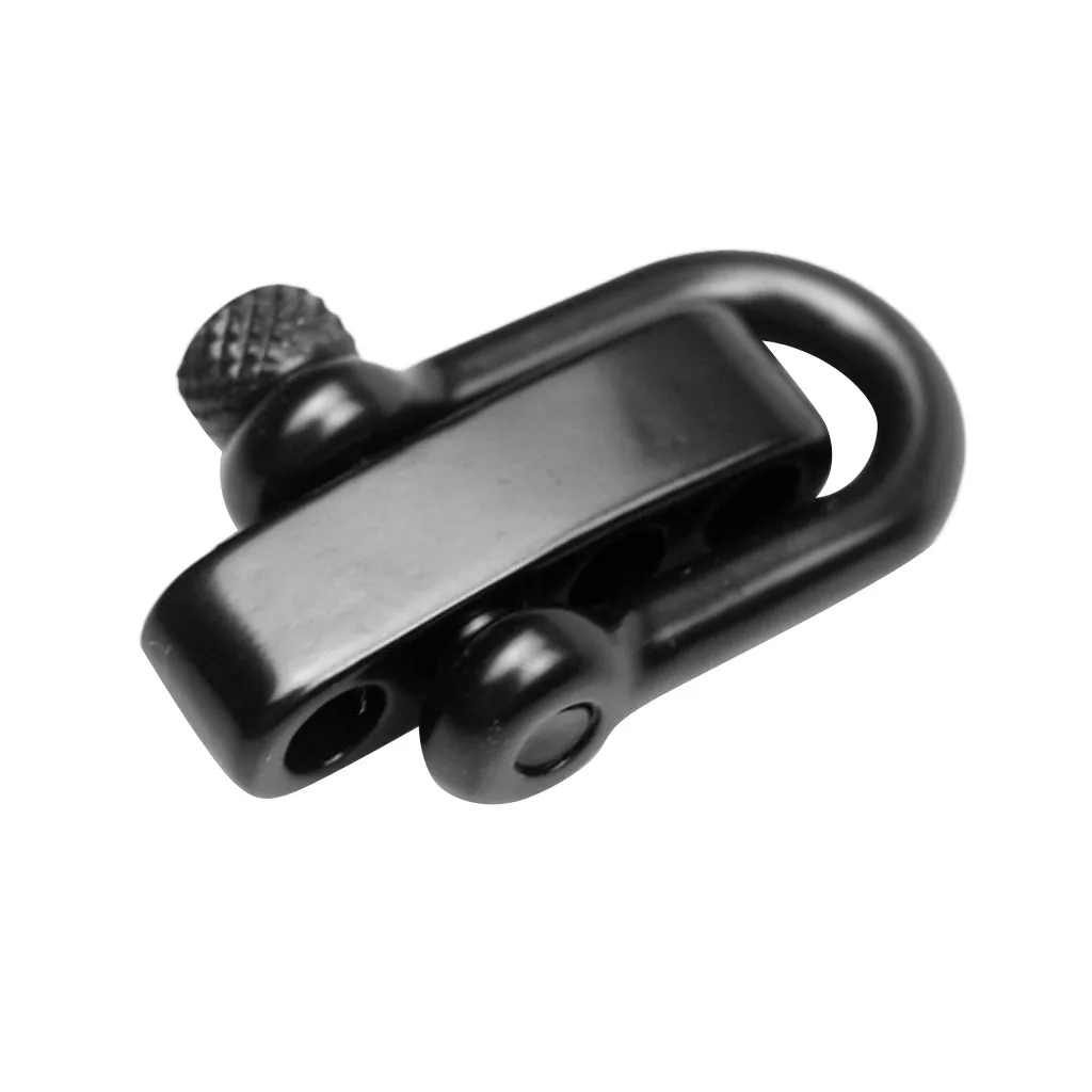 2 Pack Stainless Steel Adjustable  U Flat Shackle Buckle Clasp for Survival Paracord Bracelet