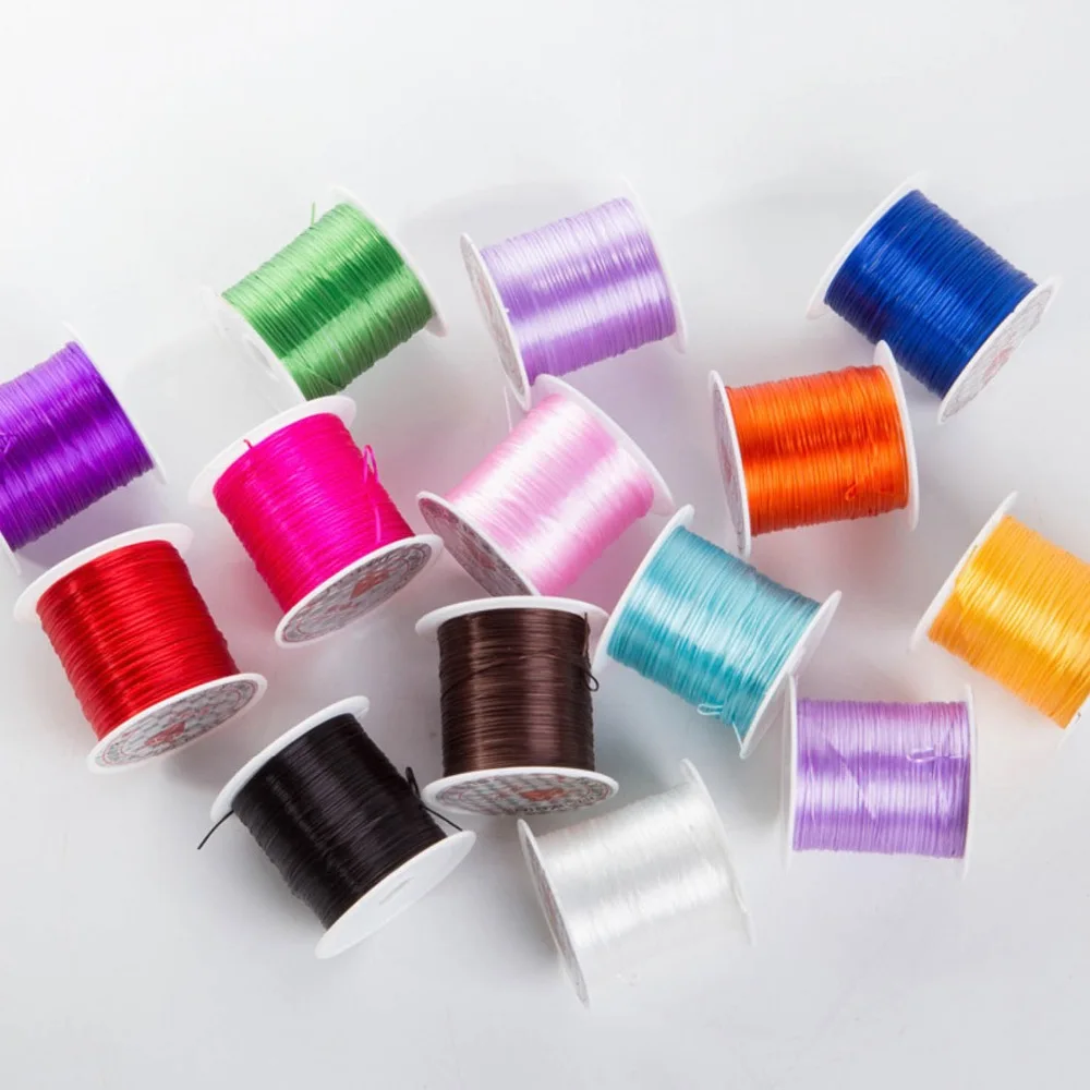 

REGELIN 10m 0.6m Colorful Stretchy Elastic Cord Crystal String Wire For Jewelry Making Beading Bracelet Wire Fishing Thread Rope