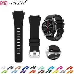 Спортивный ремешок для samsung Galaxy часы 46 мм gear s3 Frontier/классический группа smart Watch Силиконовый Браслет замена наручный ремень