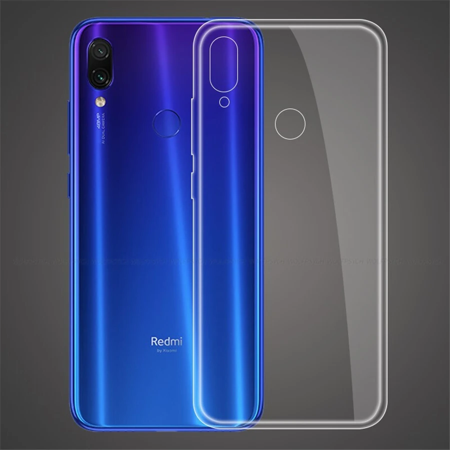 Clear Transparent TPU Gel Soft Silicone Case For Xiaomi mi Redmi note 7 Slim Protective Skin Cover For Redmi note 7 pro