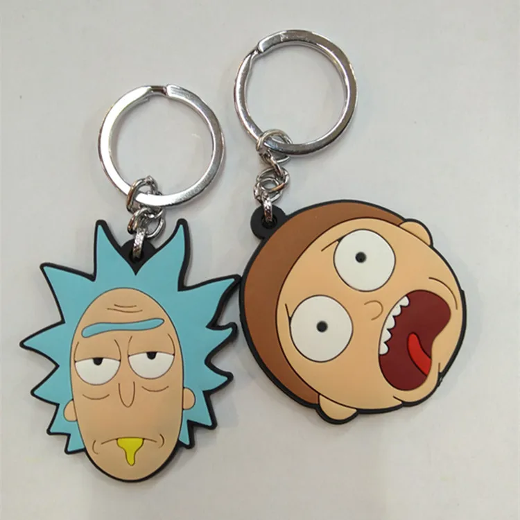 

Custom Rick and Morty Keychain Badges Pins of Clothing Garment Pins badges key chain accessories