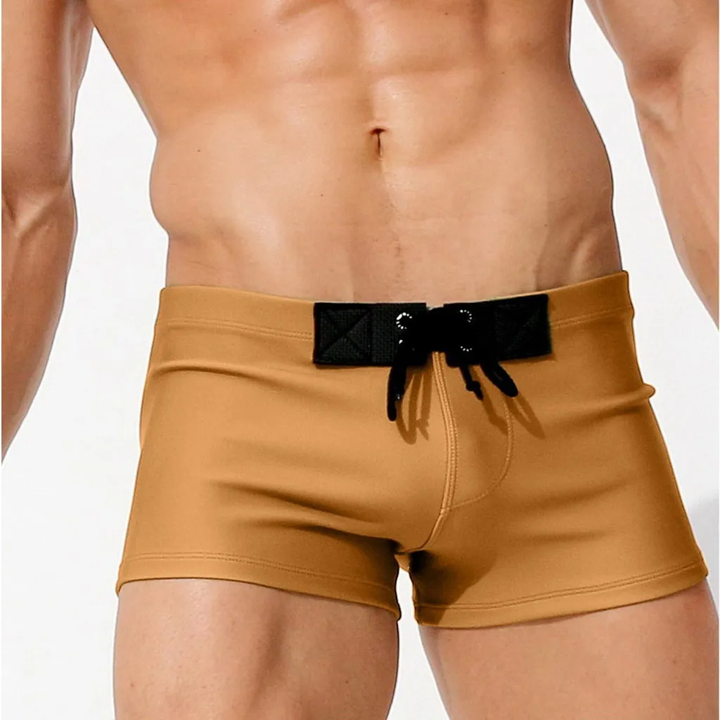 Модные Для мужчин дышащая Мужские Шорты для купания штаны цельные купальники Пляжные шорты тонкая одежда# TX4
