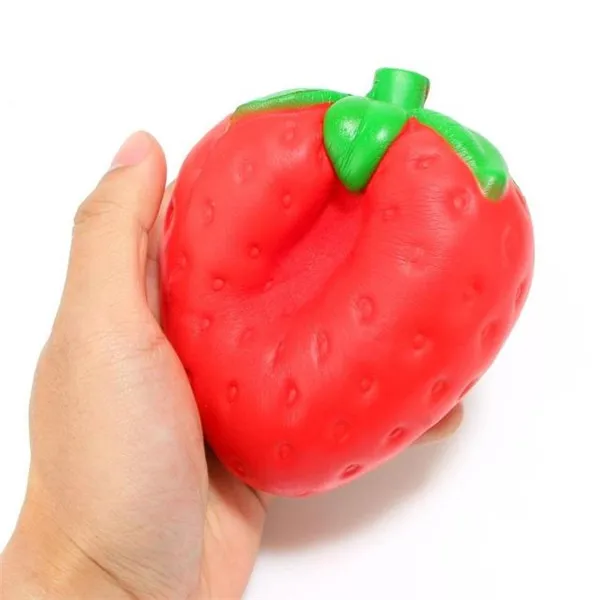 Big Jumbo Juicy Squishy Strawberry Fake Artificial Food Fruit Memory Foam Venting toys - 23