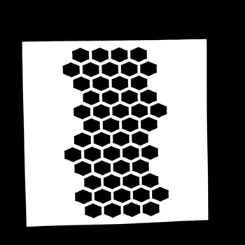 

1PC Honeycomb Shaped Reusable Stencil Airbrush Painting Art DIY Home Decor Scrap booking Album Crafts Drop Shipping