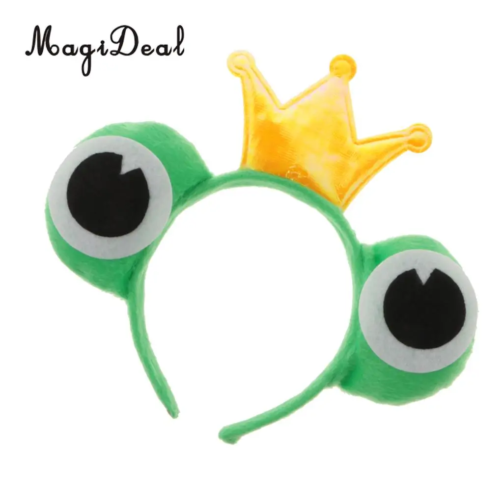 3pcs/Set Cute Frog Shape Headband Costume Animal Toad Kids Adult Fancy Dress Cosplay Party Photo Prop