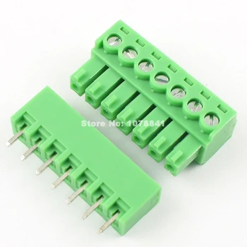 

50 Pcs Per Lot 3.81mm Pitch 7 Pin Straight Screw Pluggable Terminal Block Plug Connector