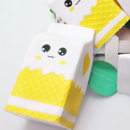 

Soft Milk Box Squishy Slow Rebound Cartoon Mini Pu Foam Toy Cute Color Cartoon Milk Box Squishy Series Cute Pet Toy Gift -NNL120