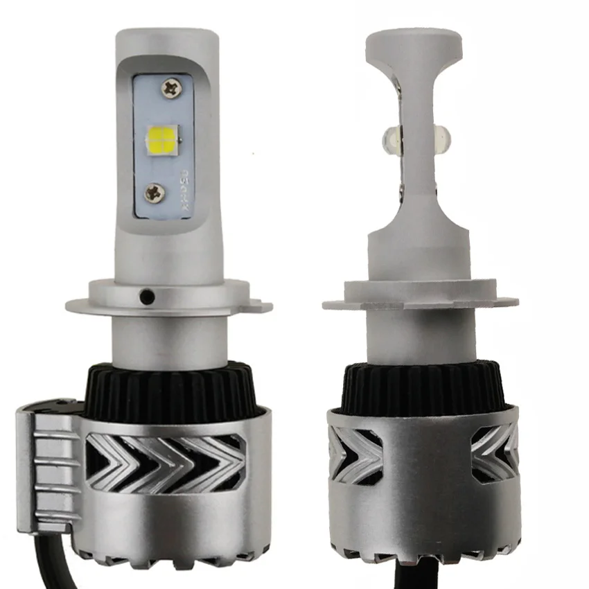 2pcs LED H7 72W Super Bright Car Headlight Bulb 12000LM Replacement Car