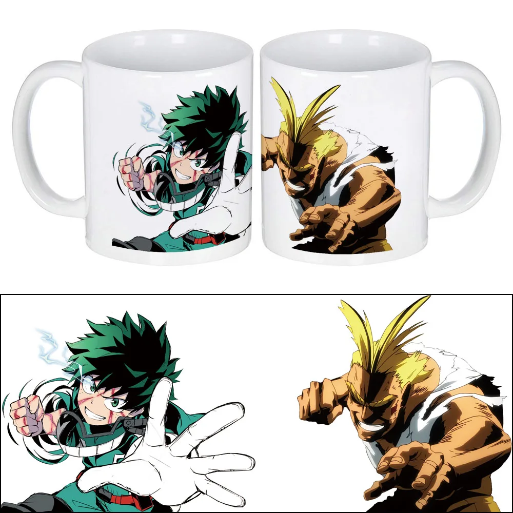 Мультяшная водная чашка мой герой Academy All Might Izuku Midoriya One for All Smash мешок с принтом кофейная кружка, керамическая чашка