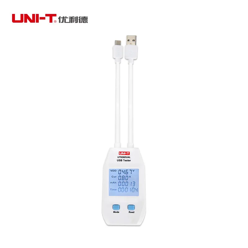 UNI-T UT658A/UT658C/UT658Dual/UT658LOAD Second-generation Type-A/Type-C USB tester; voltage/current/charge/capacity detector