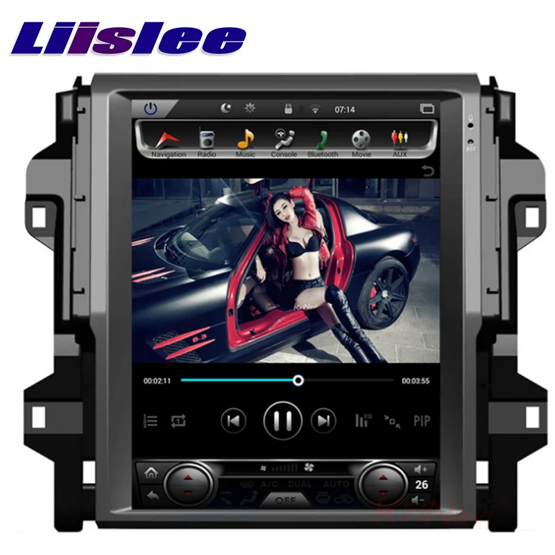 Perfect LiisLee Car Multimedia DVD GPS HiFi Audio Radio Stereo For Toyota Fortuner SW4 AN150 2015~2019 Original Style Navigation NAVI 4