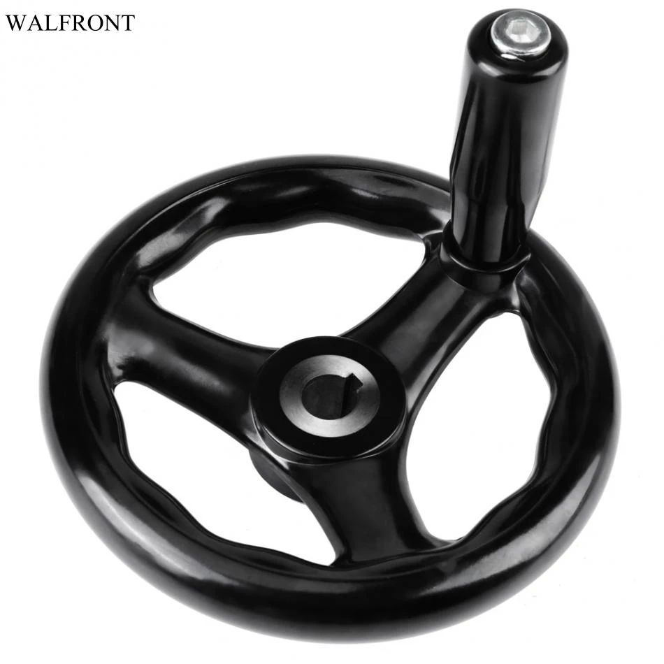 GLEAVI 5pcs Cast Iron Hand Wheel Handle For Lathe Wheel With Handle