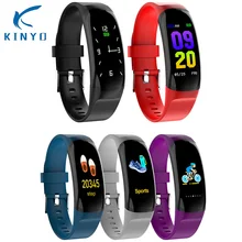 Новые красочные ремешки спортивные Смарт-часы Шагомер бег ips сенсорный IP67 Водонепроницаемый умный фитнес-браслет pk mi band 3
