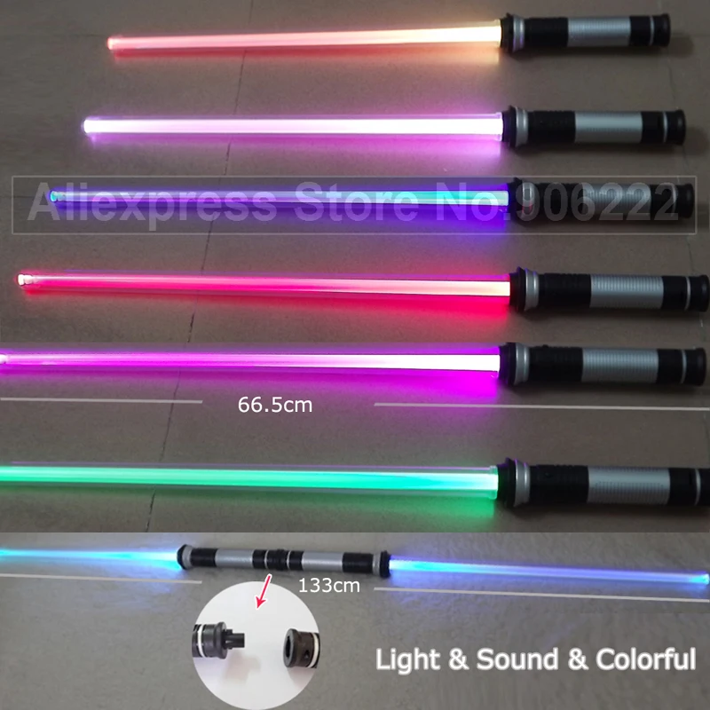(2 шт./лот) мигающий светильник saber Laser Double Sword Toys звук и для мальчиков
