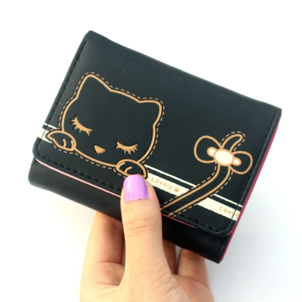 XAX Women Wallets Small Fashion Brand Leather Purse Ladies Card Bag Short Wallet Women Clutch Women Female Purse Money Clip 269