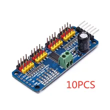 10 шт./16-канальный 12-битная ШИМ/сервопривод-I2C интерфейс-PCA9685 для Arduino Raspberry Pi DIY Servo Щит Модуль