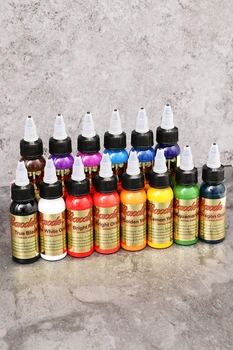 

30ml/bottle tattoo ink set permanent makeup art pigment 14PCS cosmetic tattoo paint for eyebrow eyeliner lip body Body makeup