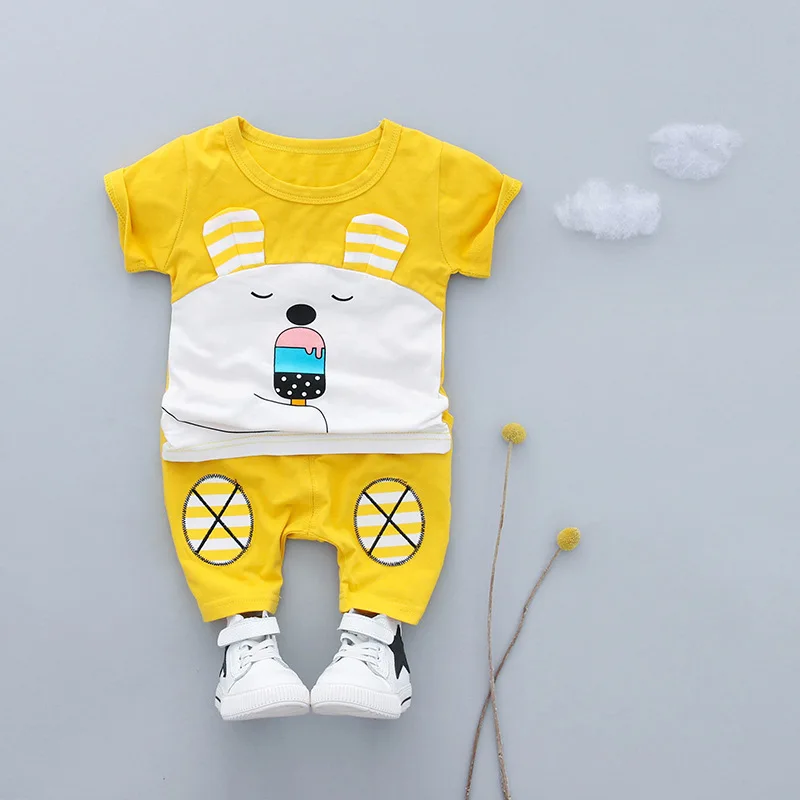 Child New Summer Infant Baby Girls Clothes Outfits Sports Suits 2pcs