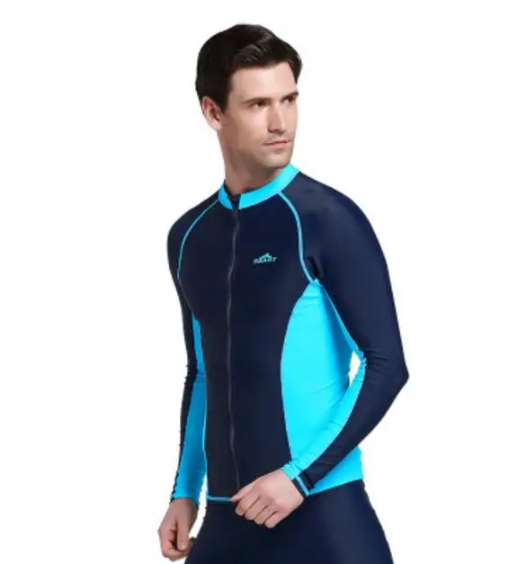 SBART 1 шт., топы на молнии, водолазные костюмы для мужчин/женщин, купальная куртка, гидрокостюмы для серфинга, рашгарды, купальники с длинным рукавом, DBO - Цвет: men