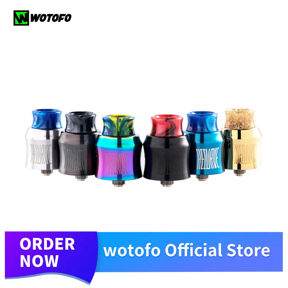 

Original Wotofo Recurve Dual RDA With 10Pcs Cotton Vape Tank Vaporizer Atomizer 510 vape elektronik sigara VS Wotofo Recurve RDA