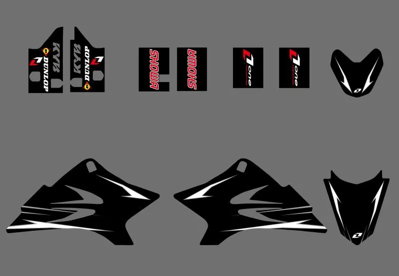 H2CNC графика и фон наклейка Наборы для Yamaha TTR50 TTR 50 2006 2007 2008 2009 2010 2011 2012 2013